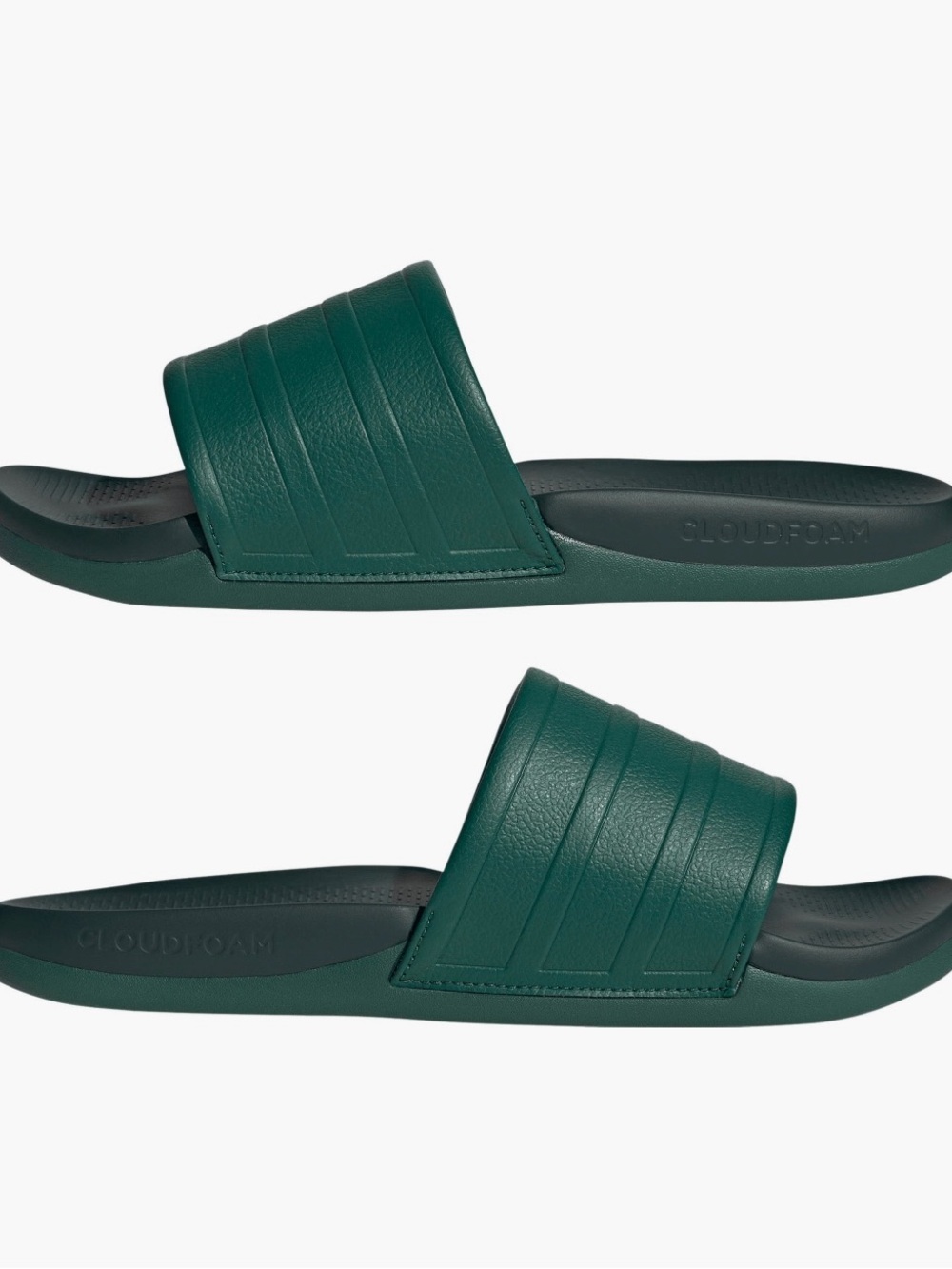 adidas Men’s Dark Green Cloudfoam Slide Sandals